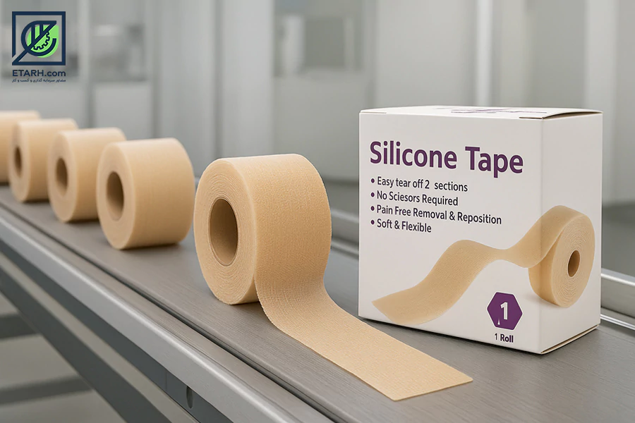 تولید--باند-سیلیکونی---Silicone-bandage