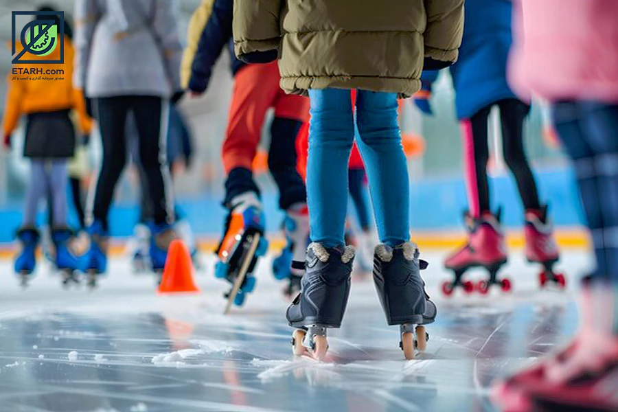 Construction plan for a skating and skating complex