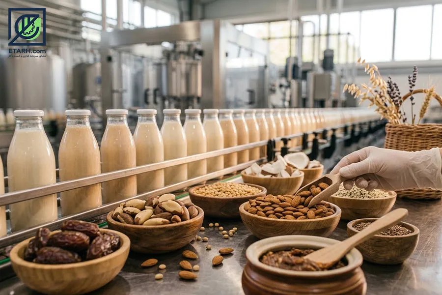 تولید نوشیدنی و لبنیات گیاهی